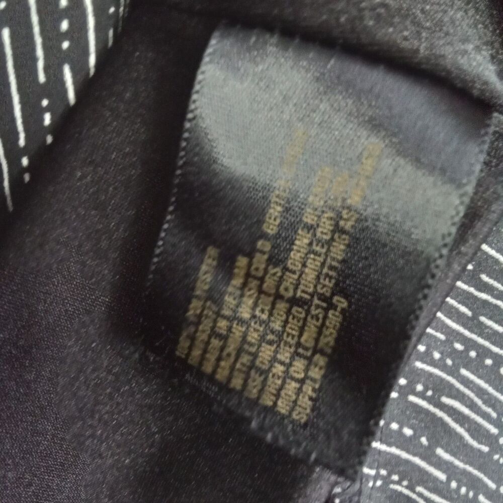 Worthington Women Large‎ Sleeveless Blouse Black And White Lined - Picture 4 of 7